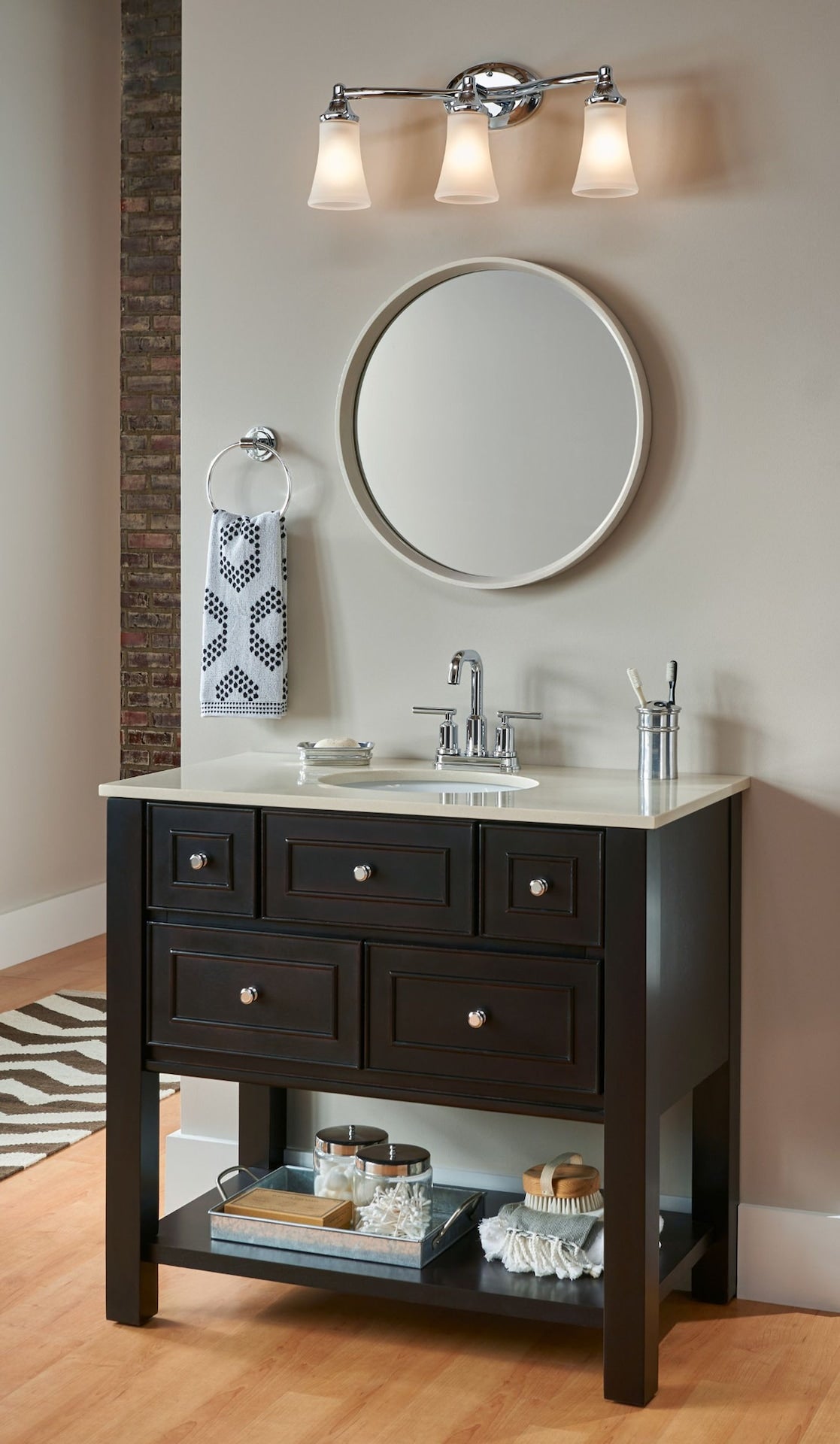 EVA 3-Light Vanity Lighting Fixture, Chrome Q9O0 - product image 3