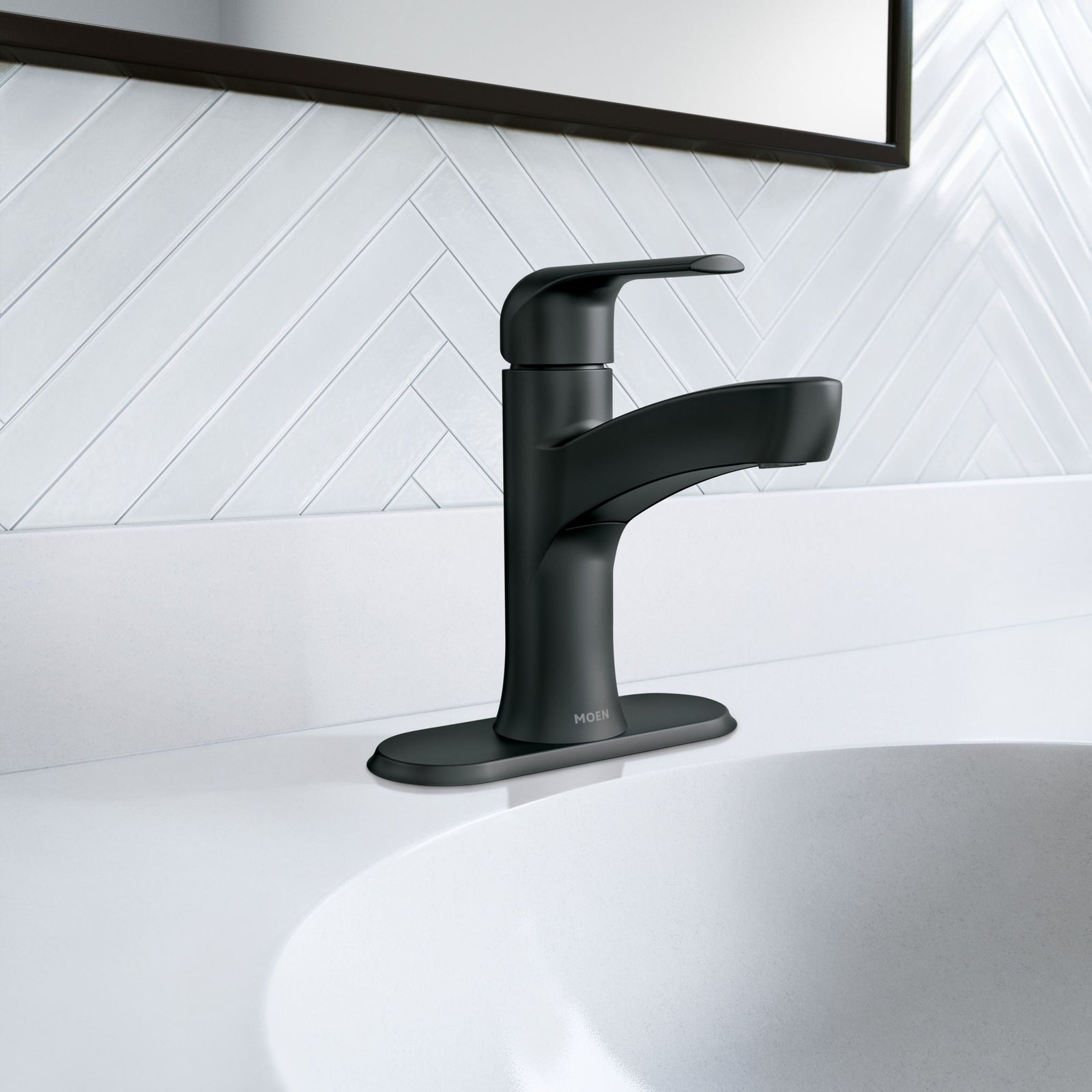 Tilson Single-Handle Matte Black Bathroom Lavatory/Bathroom Sink Faucet O9M1 - product image 4
