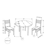 Specialties Dining Set, Taupe, 3-pc W4K4 - product image 5