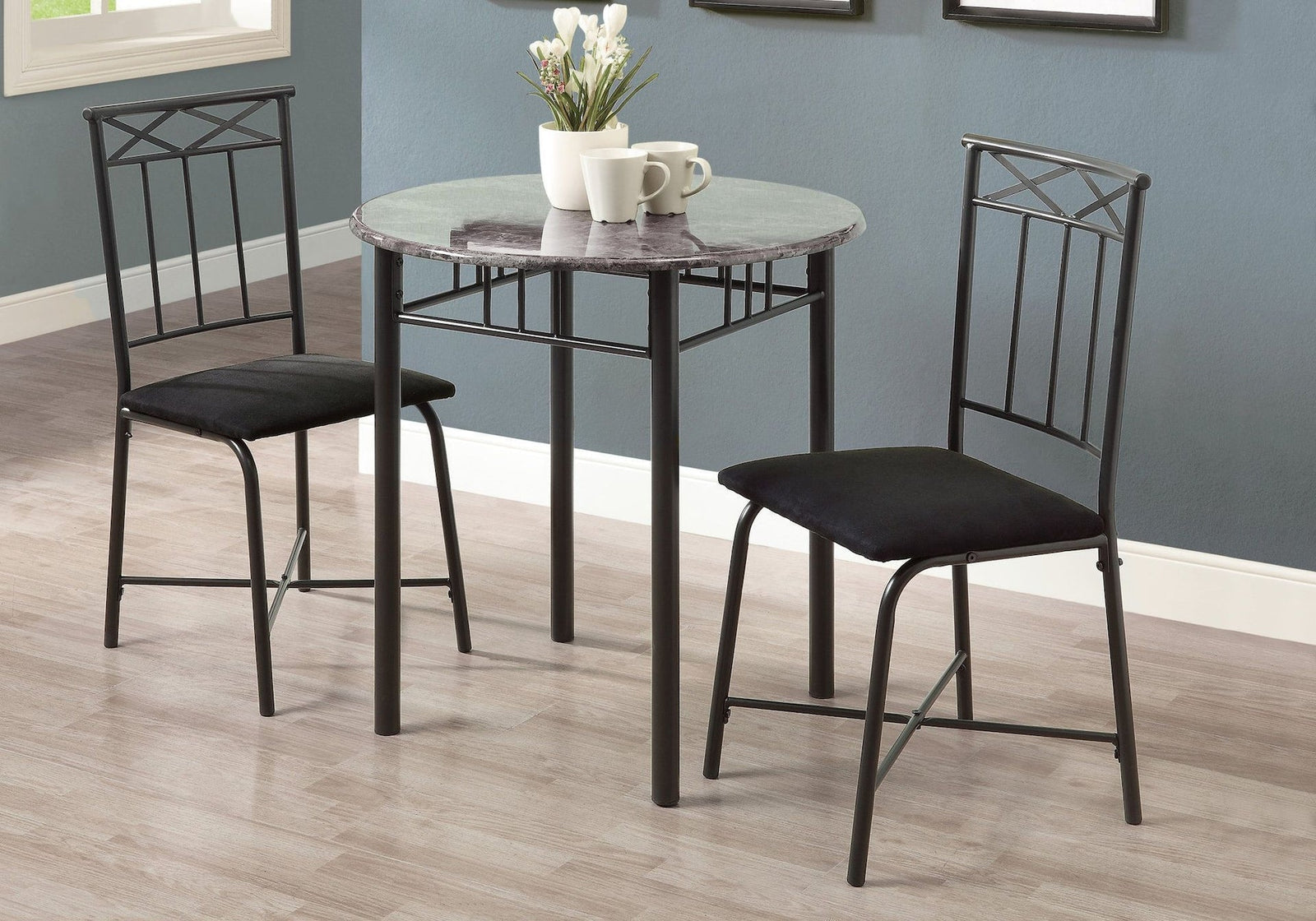 Transitional Dining Set, Grey, 3-pcs G1N7 - product image 4