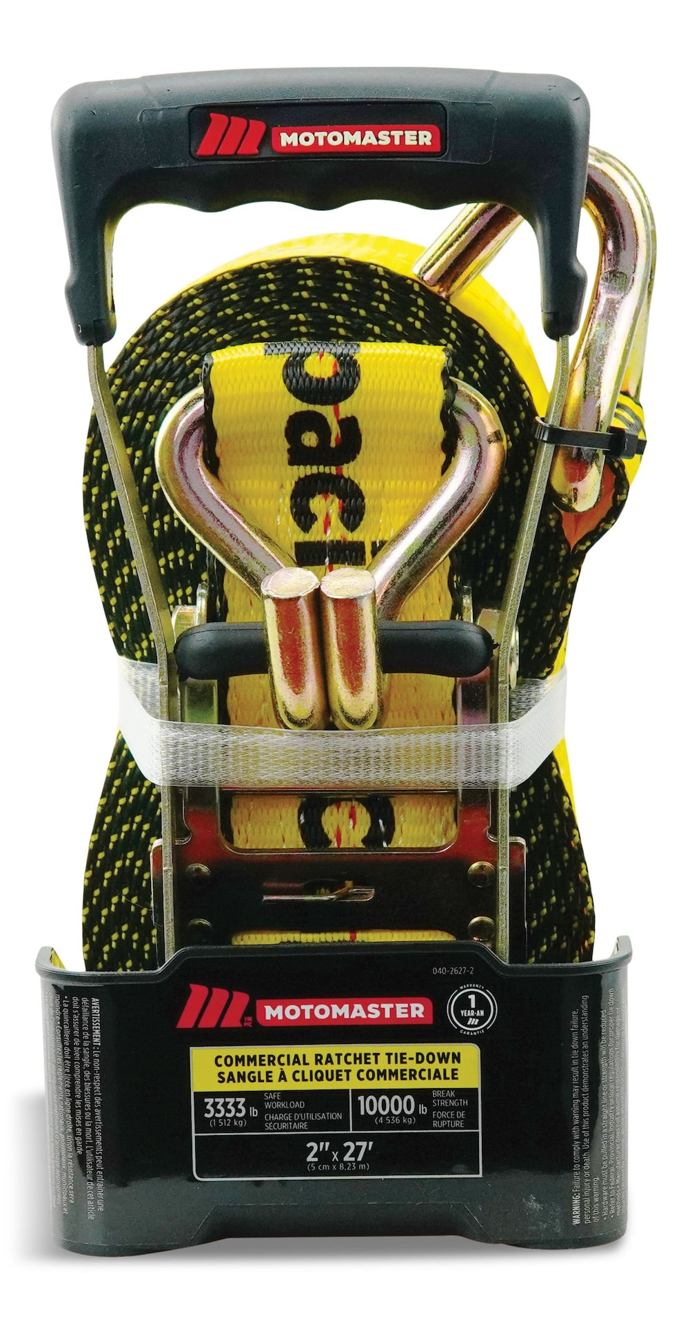 10,000-lb Ratchet Tie Down Strap, Abrasion Resistant, 2-in x 27-ft L8P3 - product image 2