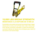 10,000-lb Ratchet Tie Down Strap, Abrasion Resistant, 2-in x 27-ft L8P3 - product image 4
