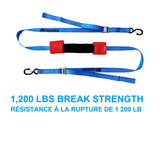 1,200-lb Motorcycle Tie Down Strap, 1 3/8-in x 12-ft X4F0 - product image 3