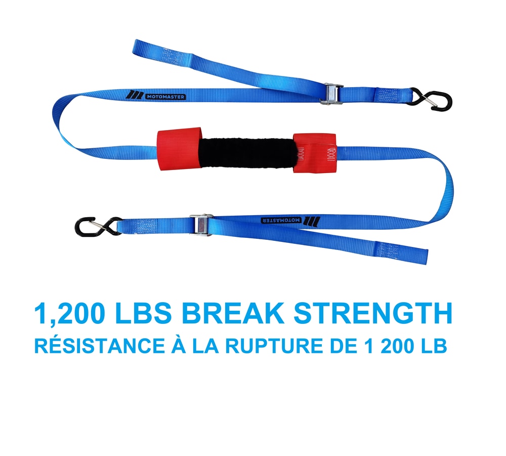 1,200-lb Motorcycle Tie Down Strap, 1 3/8-in x 12-ft X4F0 - product image 3
