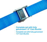 1,200-lb Motorcycle Tie Down Strap, 1 3/8-in x 12-ft X4F0 - product image 6