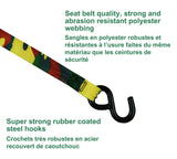 1,200-lb Retractable Camo Ratchet Tie Down Straps, 1-in x 10-ft, 2-pk M1F3 - product image 5