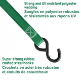 1,500-lb Ratchet Tie Down, with Padded D-Handle, 1-in x 14-ft, 4-pk, Green U9U5 - product image 6