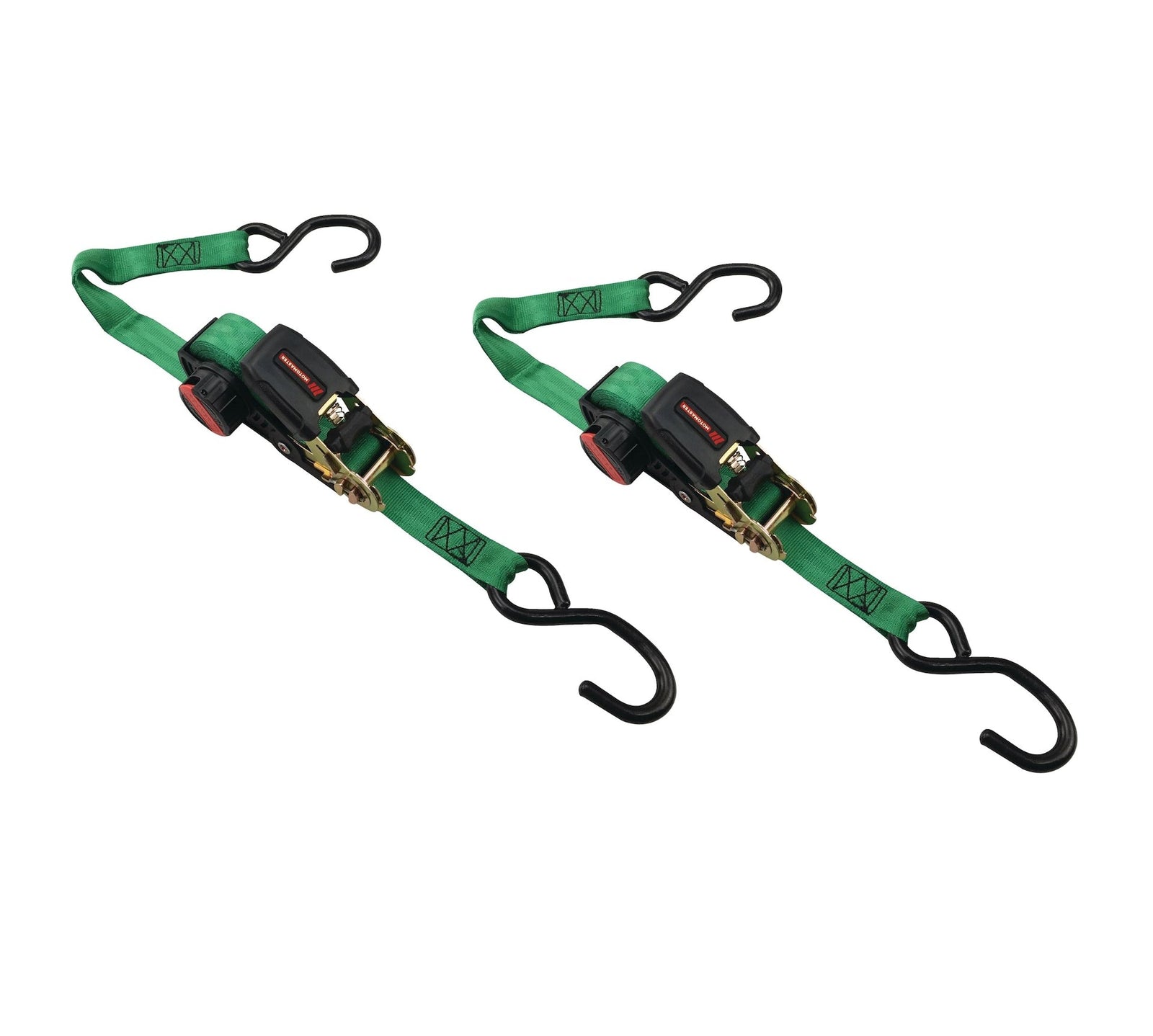 1,500-lb Rocker Ratchet Tie Down, 1-in x 15-ft, 2-pk Z7L9 - product image 1