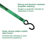 1,500-lb Rocker Ratchet Tie Down, 1-in x 15-ft, 2-pk Z7L9 - product image 3