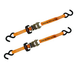 3,000-lb Padded Handle Ratchet Tie Down Straps, 1.25-in x 10-ft, 2-pk H9I9 - product image 2
