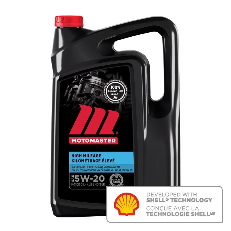 High Mileage 5W20 Conventional Engine/Motor Oil, 5-L Y6C9