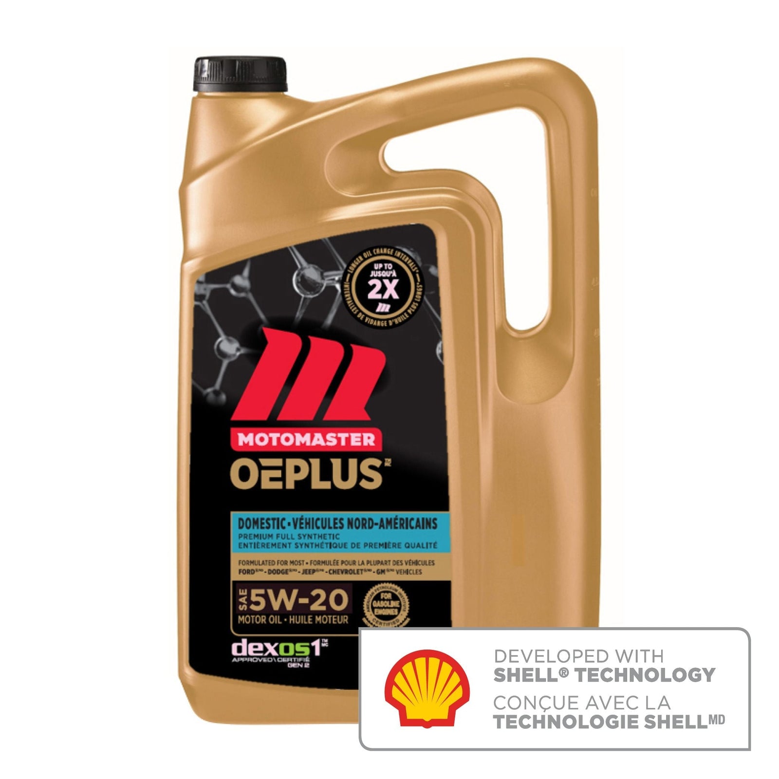 OEPLUS Domestic Premium 5W20 Synthetic Engine/Motor Oil, 5-L H6J3 - product image 1