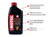 Twin Synthetic Motorcycle Motor Oil 20W50, 946-mL B1Y0 - product image 2