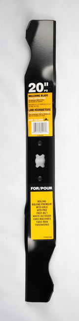 Mulching Lawn Mower Replacement Blade with Star Center Hole, 20-in, Black X4A9 - product image 1