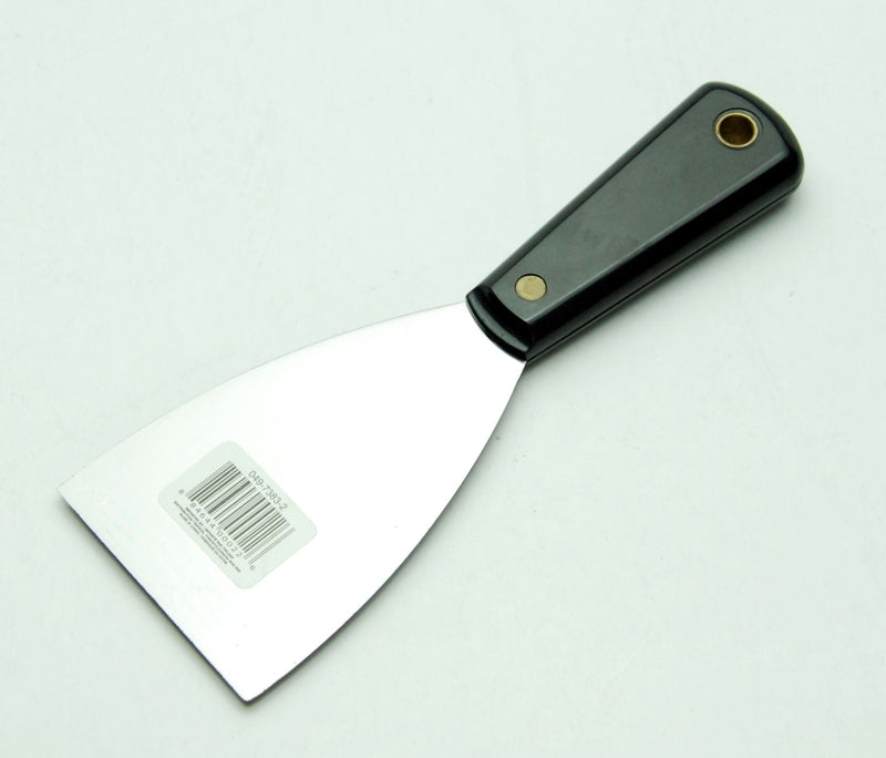 Multi-Purpose Flexible Carbon Steel Wall/Paint Scraper & Spackling/Putty Knife, 3-in S1V3