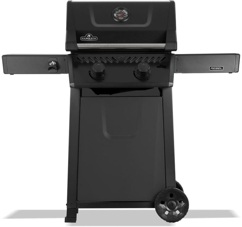 Rebel 365 2-Burner LP Gas BBQ, Matte Black B0A7