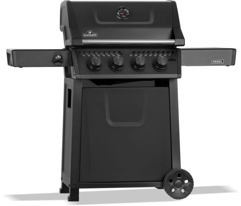 Rebel 425 4-Burner LP Gas BBQ, Matte Black D1M5