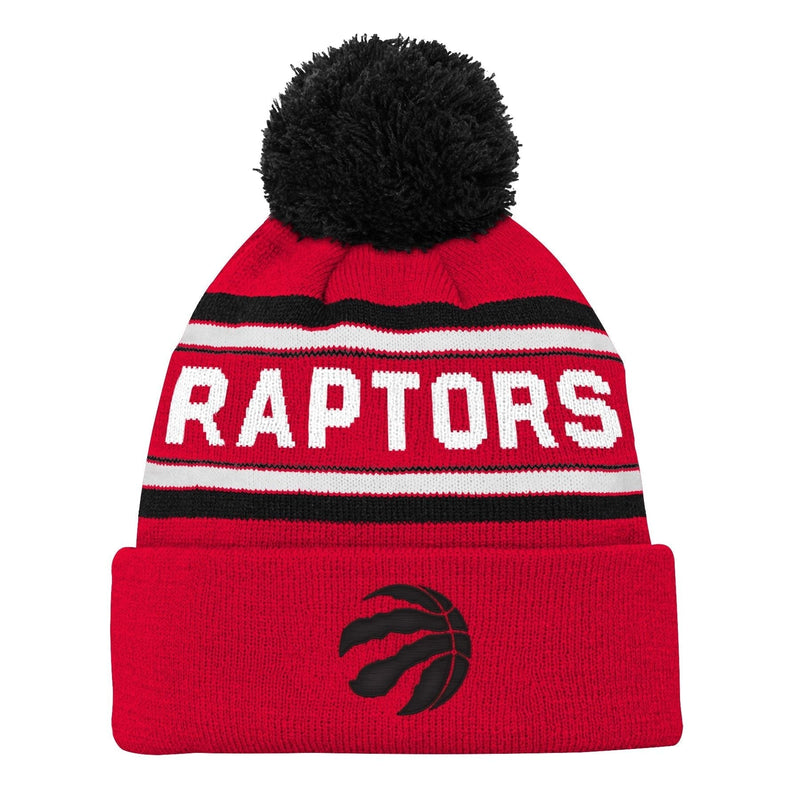 Raptors Jacquard Cuffed Knit With Pom, Acrylic Knit, Regular Size Q8J1