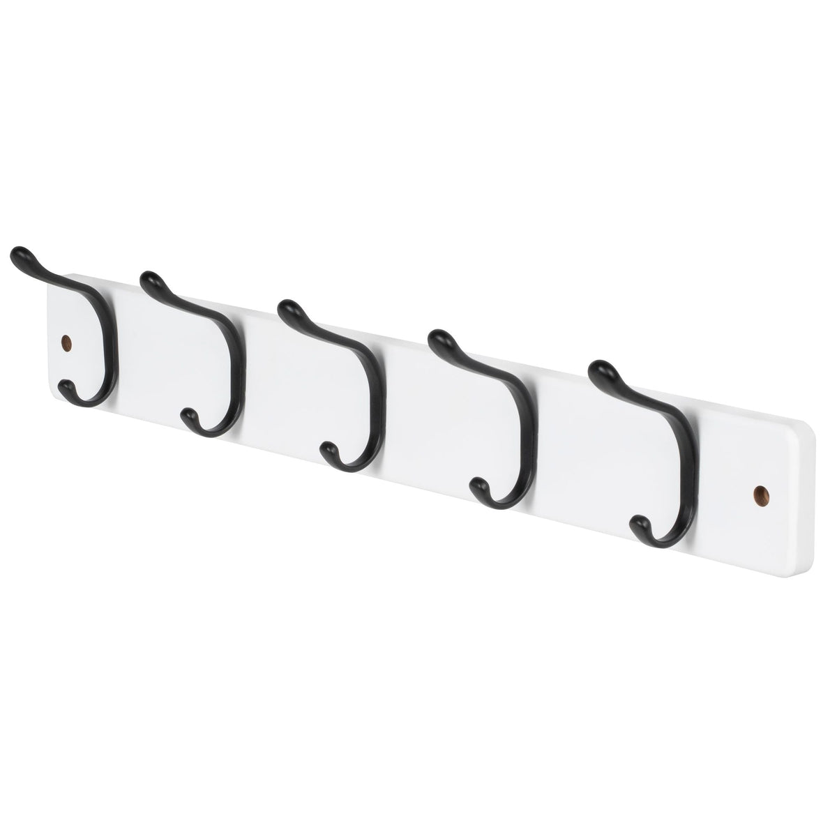 21.6" Modern Wall 5 Hook Rack, White D4E1 - product image 1