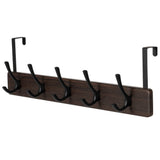 21.6" Traditional Wall 5 Hook Rack, Brown B3M0 - product image 1