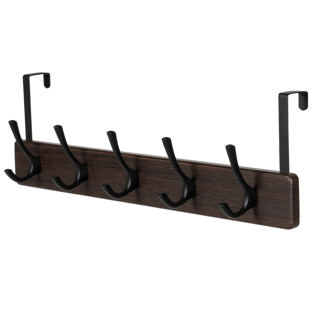 21.6" Traditional Wall 5 Hook Rack, Brown B3M0 - product image 1