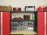 Bold 3.0 Series All-in-One Lockable Steel Garage Cabinetry Set with Bamboo Top, Black/Red, 48-in x 18-in x 76.75-in, 5-pc F5Q5 - product image 5