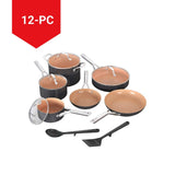 Extended Life Essential Ceramic Cookware Set, 12-pc, Dark Grey T9V0 - product image 4