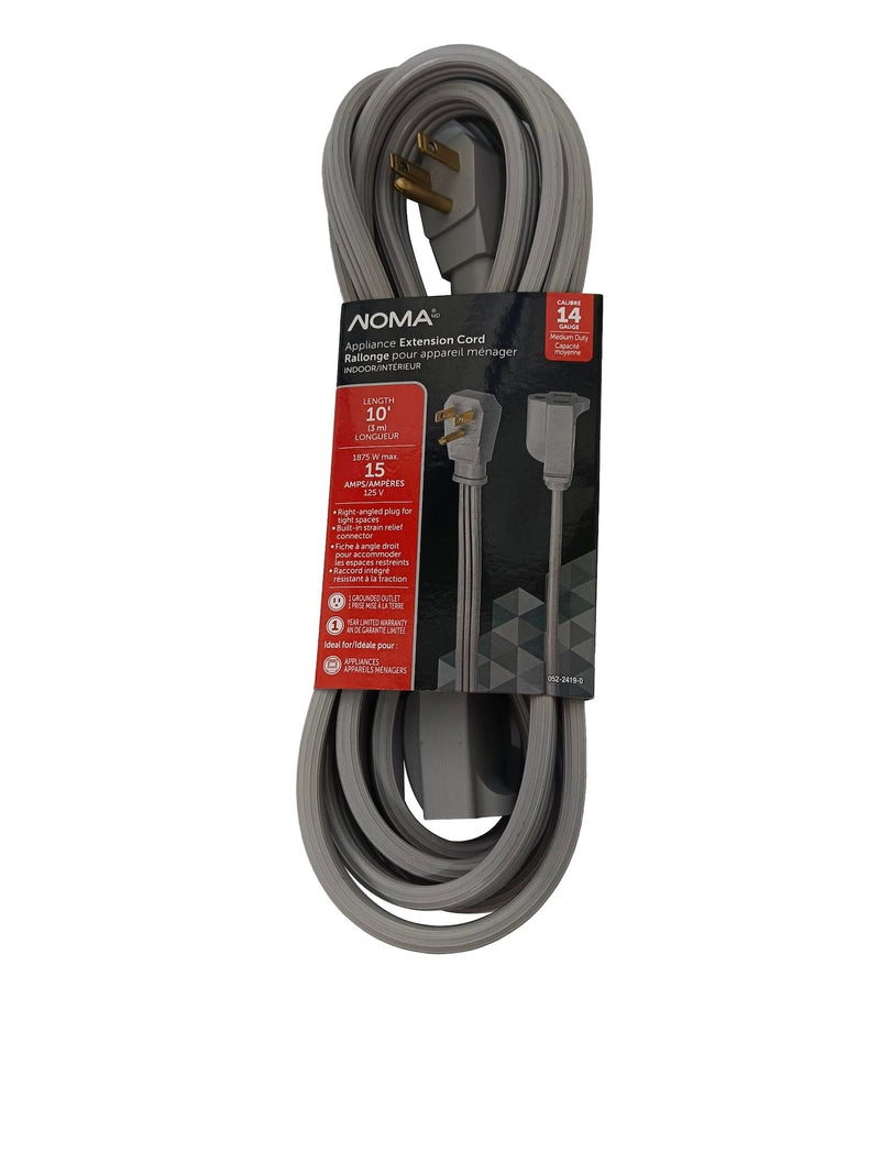 14/3 15 Amp Appliance Extension Cord, Grey H2C5
