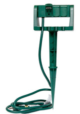 3-Outlet Outdoor Power Stake with 6-ft Cord, Green M4T5 - product image 3