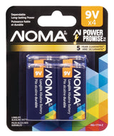 9V/9 Volt Alkaline Batteries, All Purpose, Long Lasting, 4-pk D0B6 - product image 1