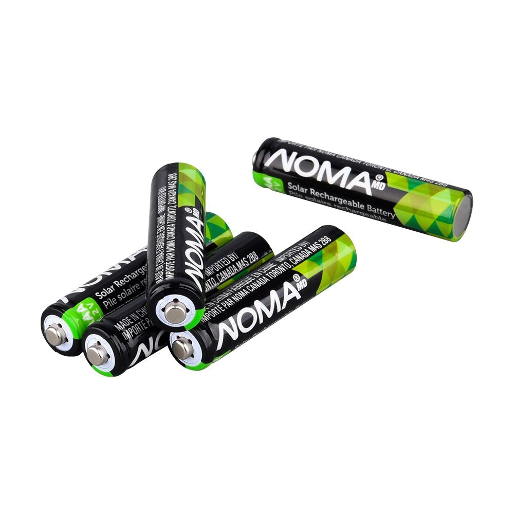 AAA Ni-MH 300mAh Rechargeable Batteries for Solar Lights, 1.2V, 4-pk M5O0 - product image 1