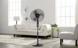 Oscillating Pedestal/Stand Fan with Remote Control, 3-Speed, Black, 18-in R2Q7 - product image 7
