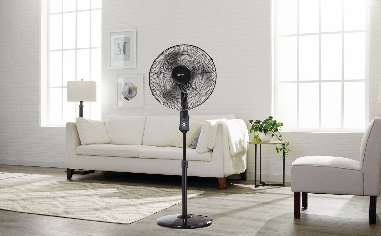 Oscillating Pedestal/Stand Fan with Remote Control, 3-Speed, Black, 18-in R2Q7 - product image 7