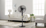 Oscillating Pedestal/Stand Fan with Remote Control, 3-Speed, Black, 18-in R2Q7 - product image 8
