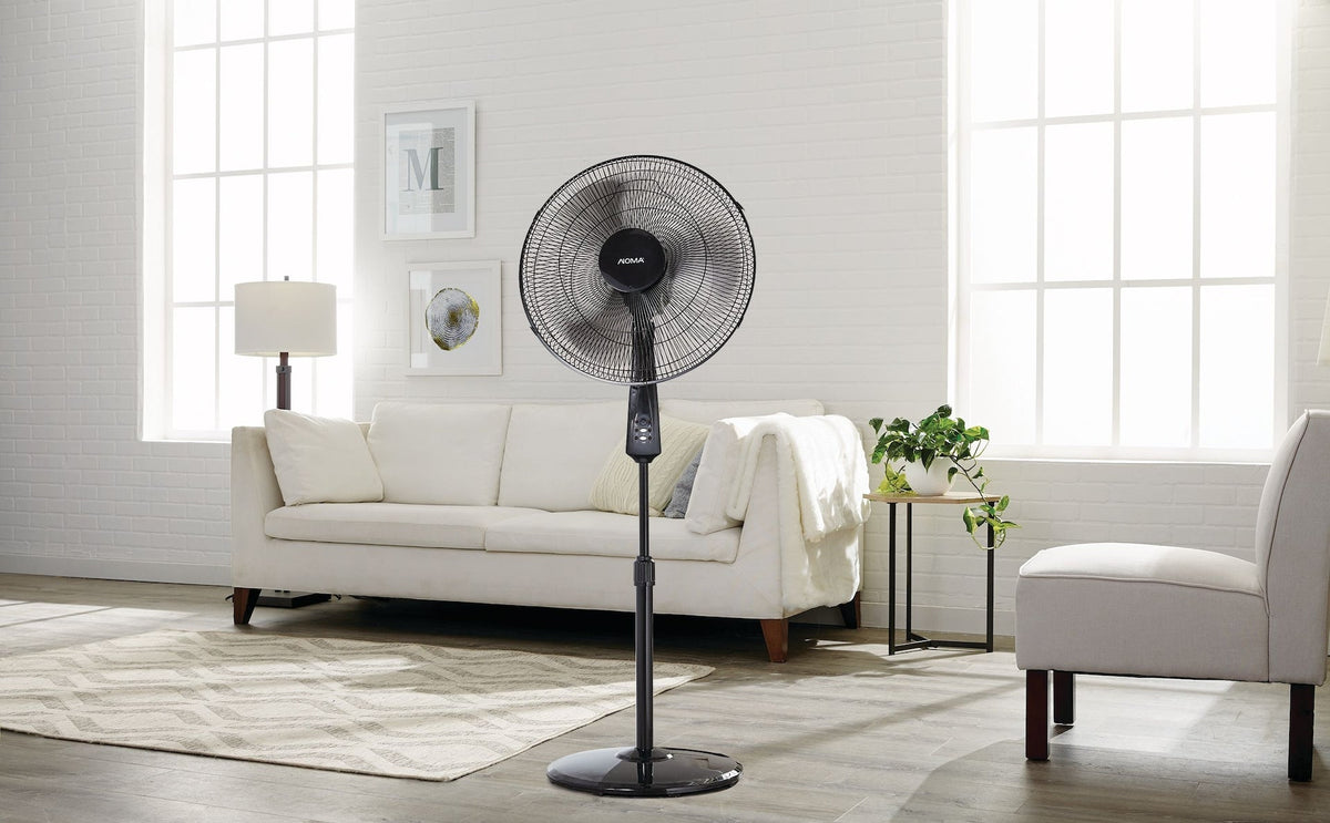 Oscillating Pedestal/Stand Fan with Remote Control, 3-Speed, Black, 18-in R2Q7 - product image 8