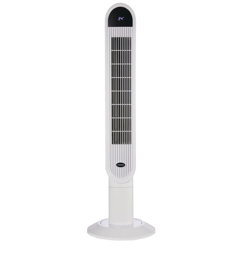 Oscillating Tower Fan, Remote Control, 3-Speed, White, 45-in A4D3