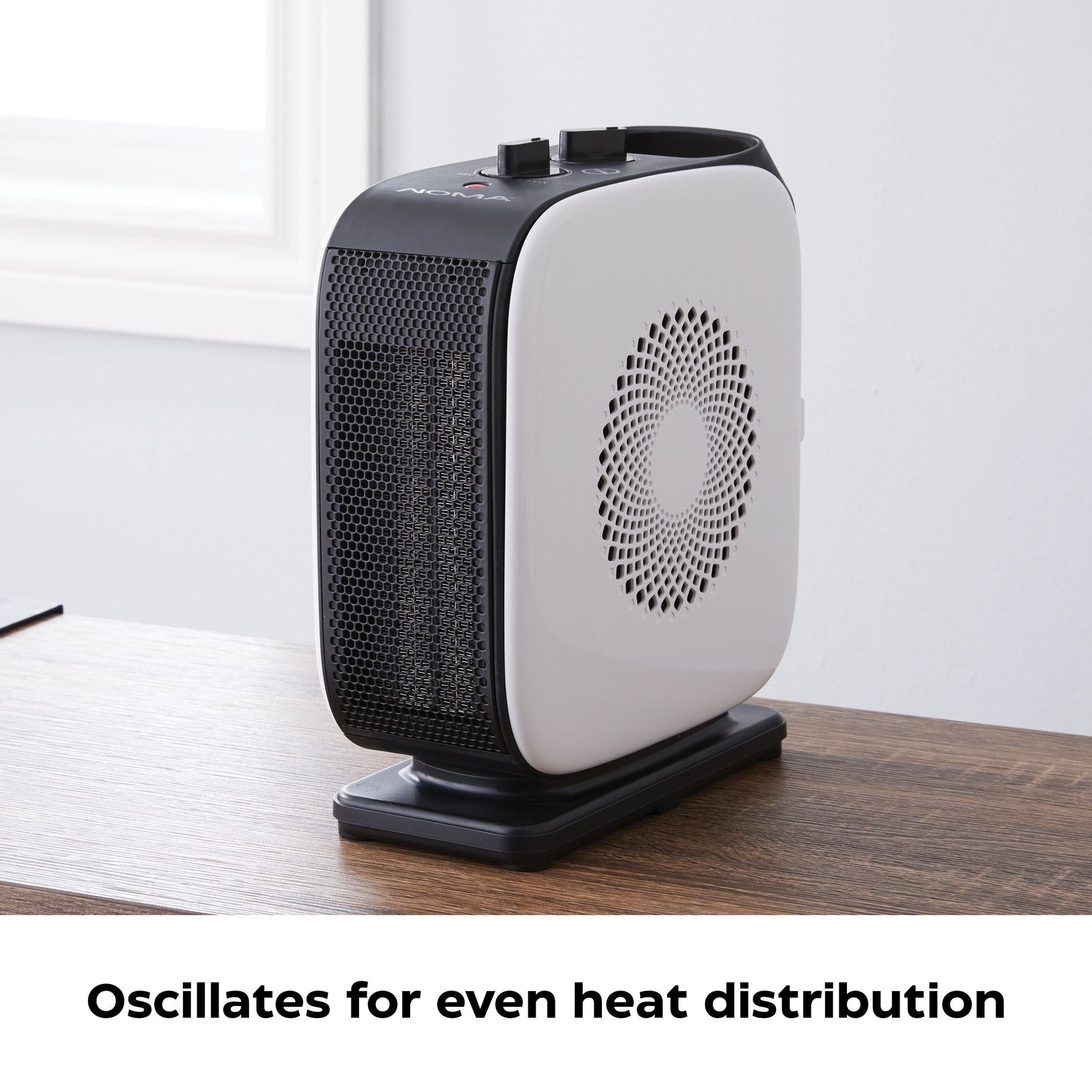 Portable Oscillating Portable Ceramic Space Heater withThermostat, 1500W, White V0Z8 - product image 8
