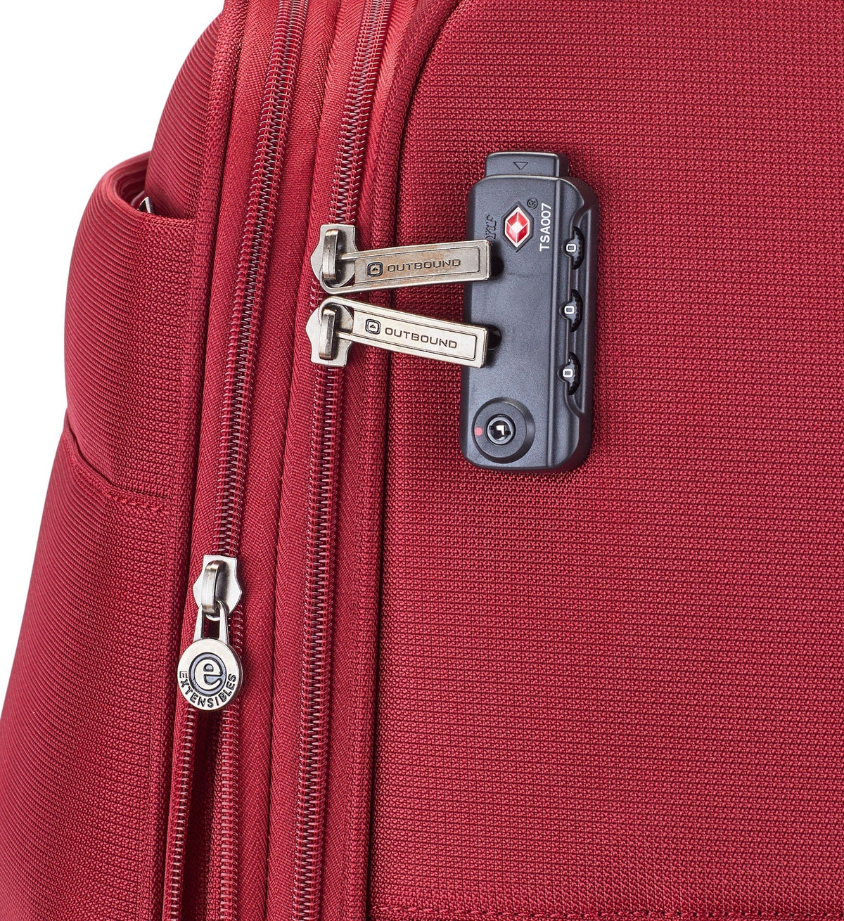 Softside Large Luggage, Wheeled, Red Y1H3 - product image 6