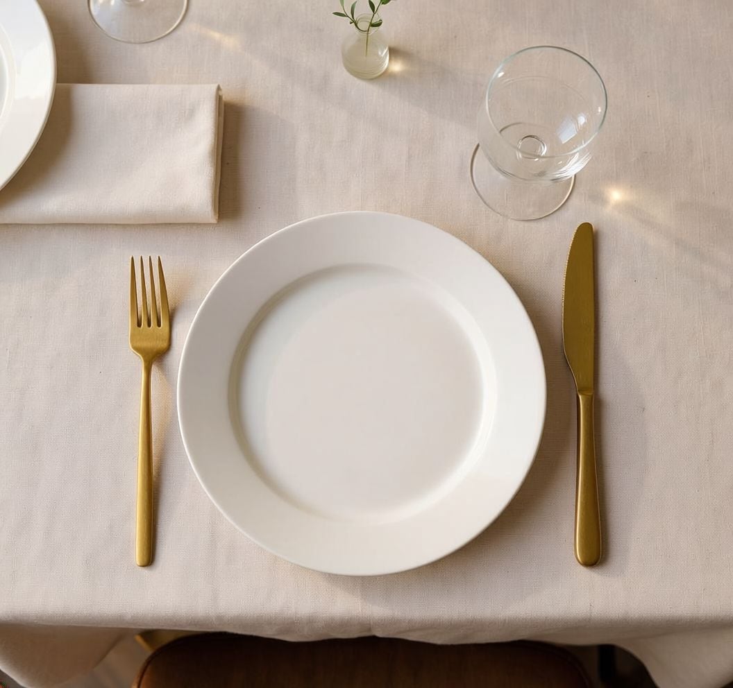 Chelsey Satin Gold Finish Slim Round Stainless Steel Flatware Set, Serves 4, 20-pc B3X5 - product image 2