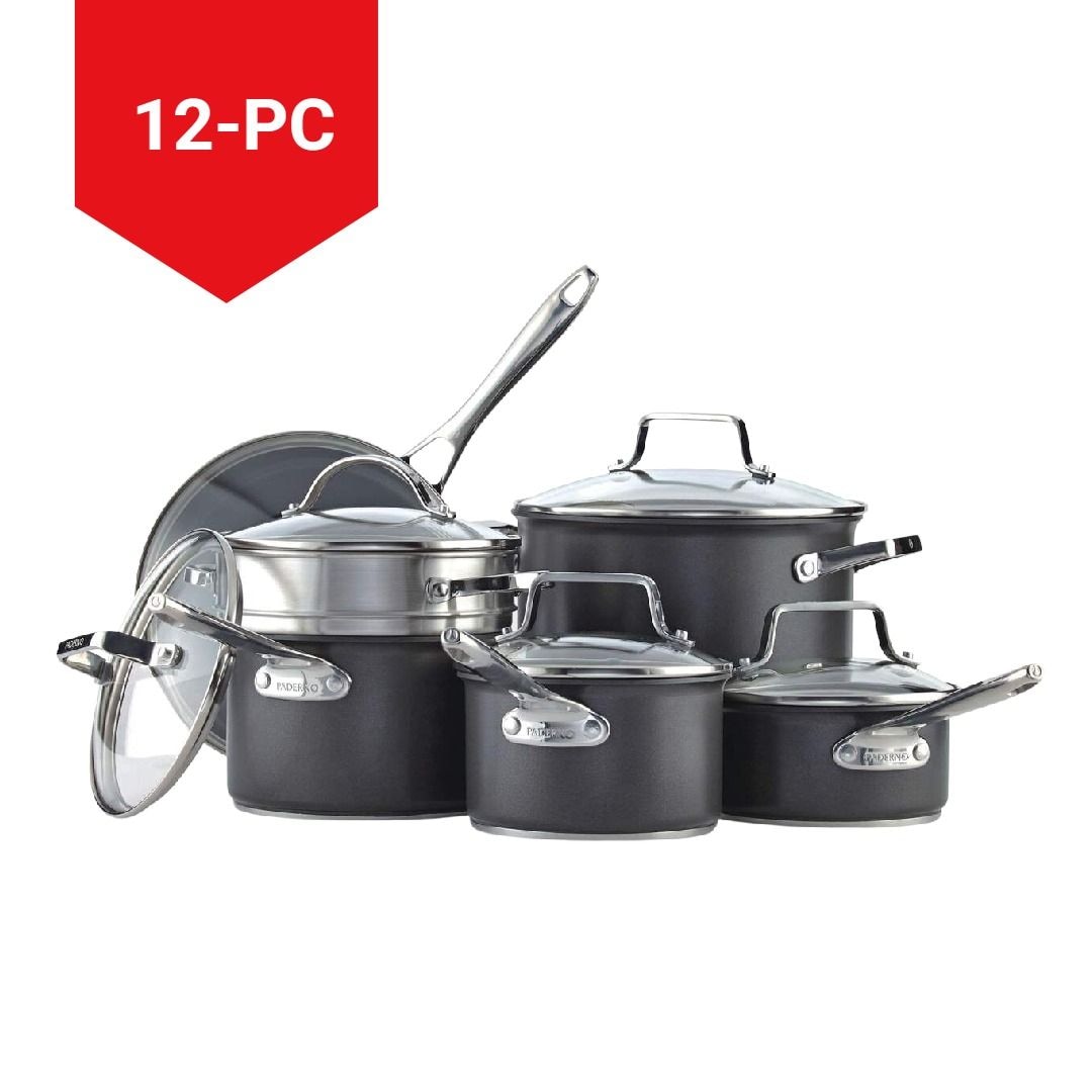 Hard Anodized Cookware Set, Non-Stick, PFOA-Free, Dishwasher & Oven Safe, 12-pc W6E8 - product image 4