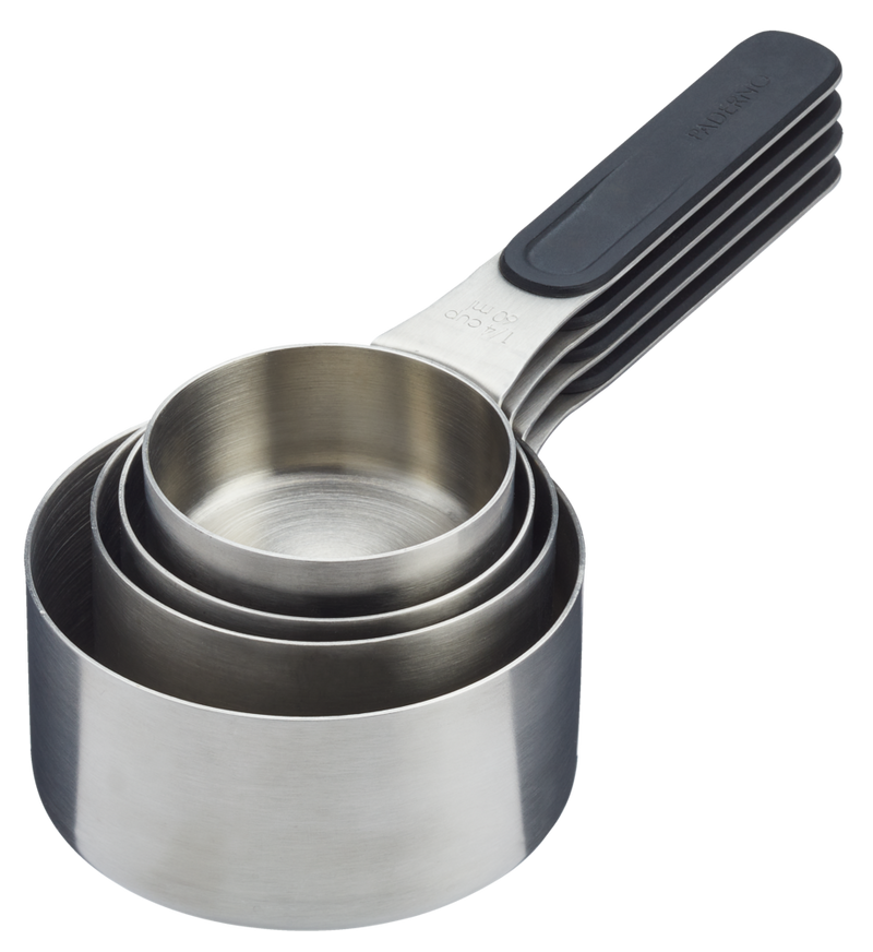 Stainless Steel Measuring Cups with Magnetic Handle, 4-pc I7O4