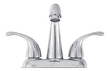 Double Handle Rigid Spout 4-in Centreset Bathroom Sink Faucet with Pop-Up Drain, Chrome X1I3 - product image 1