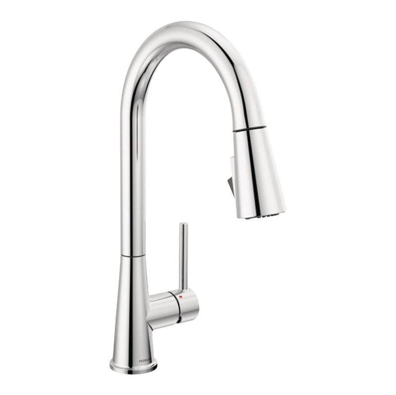 Precept Single Lever Pull Down Kitchen Faucet with POWERinse, Chrome A4S0