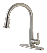 Single-Handle Pull-Down Kitchen Faucet, Brushed Nickel C1Z8 - product image 1