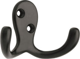 Stainless Steel Single Double Prong Robe Hooks, Assorted Colours, 4-pk H5G4 - product image 1