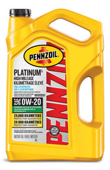 Platinum High Mileage 0W20 Synthetic Engine/Motor Oil, 5-L D7R4 - product image 1