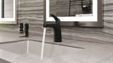 Matlock Single Handle High Arc Single Hole 4-in Centreset Bathroom Sink Faucet, Push & Seal Drain, Matte Black K4C3 - product image 8