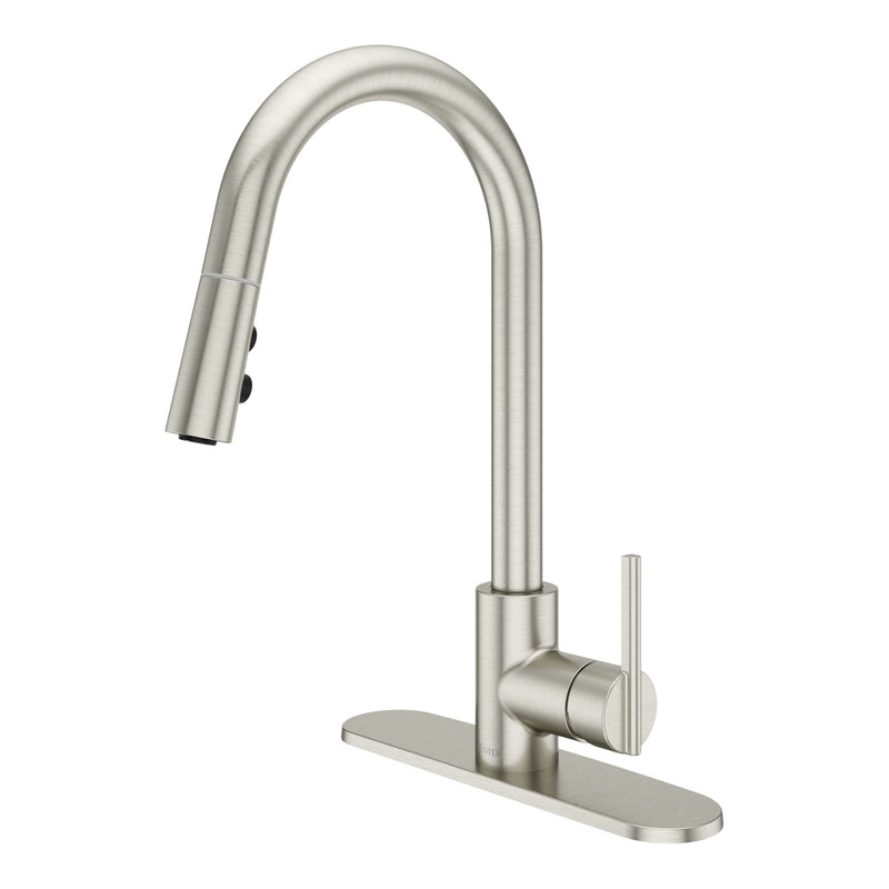 Modern Pull-Down Kitchen Faucet, Stainless Steel L6R1