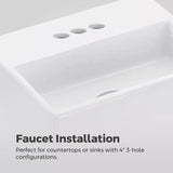 Vaneri 4-in Centreset Bath Faucet, Matte Black J9B8 - product image 7