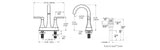 Vaneri 4-in Centreset Bath Faucet, Stainless Steel E2P4 - product image 5